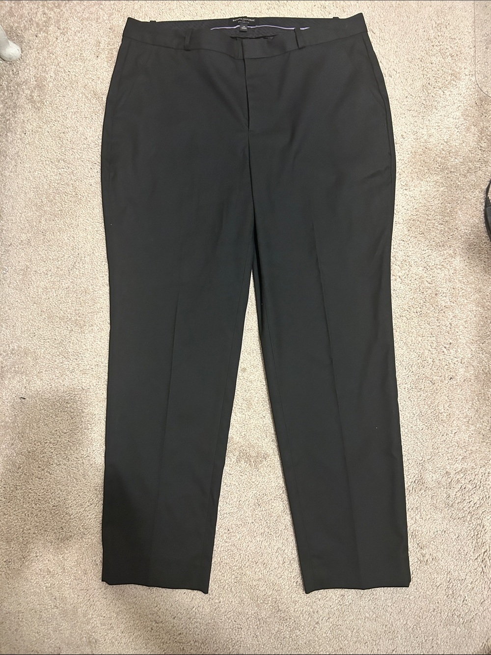 Banana Republic Black Straight-Leg Women's Pants